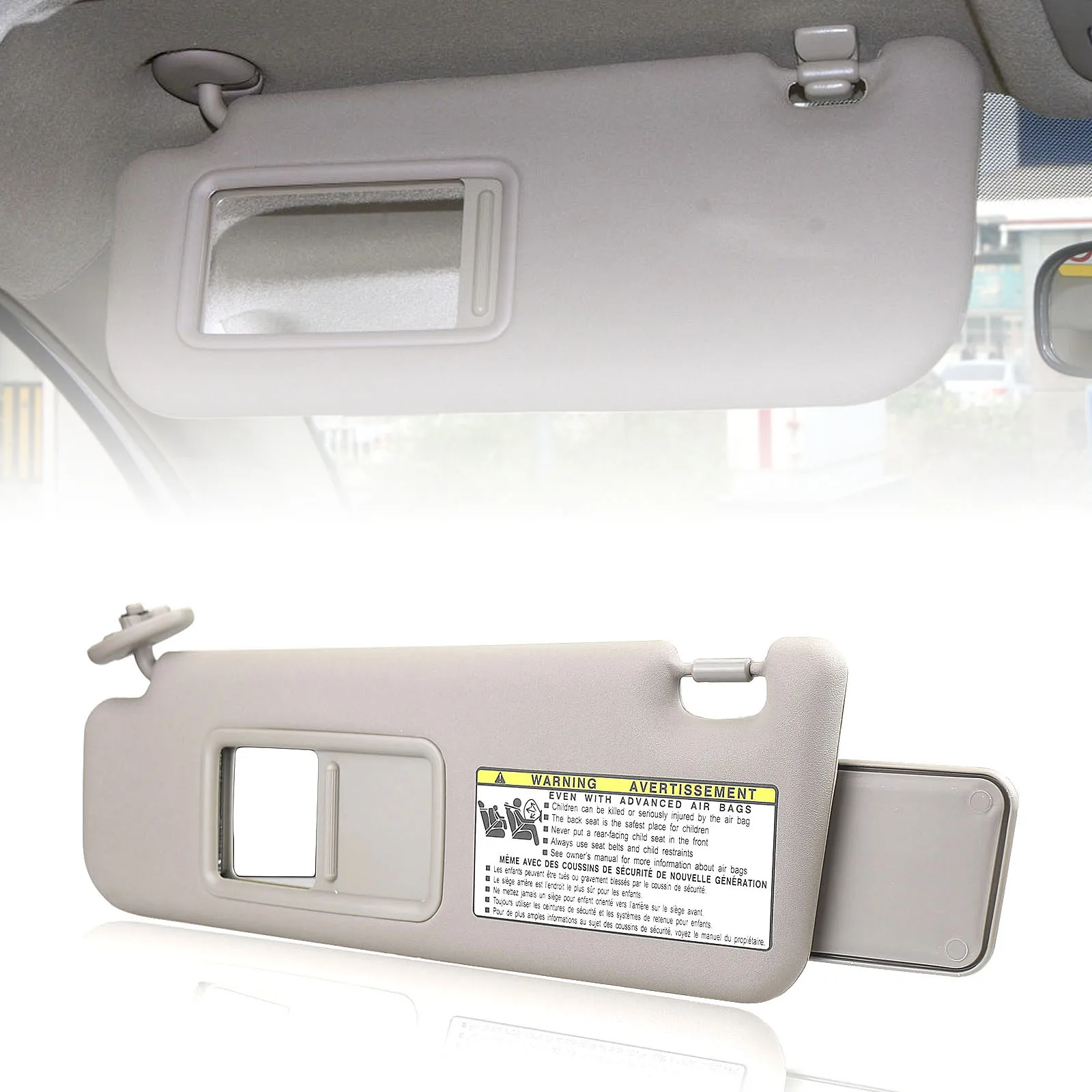 

Sun Visor Sunvisor For Toyota 4Runner 2004-2008 74320-3D050-B0 Left Driver Car Front Interior Window Shade Sunshade Cover Beige