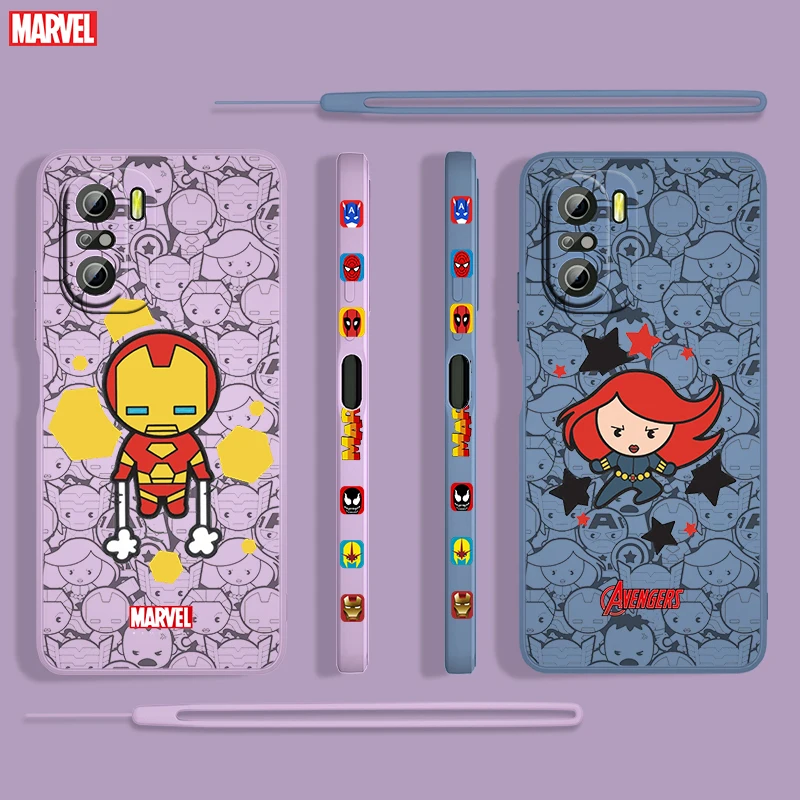 Marvel Hero Cartoon Cute For Xiaomi Redmi K50 K40 Gaming 10 9 9A 9T 9AT 8 8A 7 6 Pro 4G 5G Liquid Left Rope Phone Case Fundas
Marvel Hero Cartoon Cute For Xiaomi Redmi K50 K40 Gaming 10 9 9A 9T 9AT 8 8A 7 6 Pro 4G 5G Liquid Left Rope Phone Case Fundas