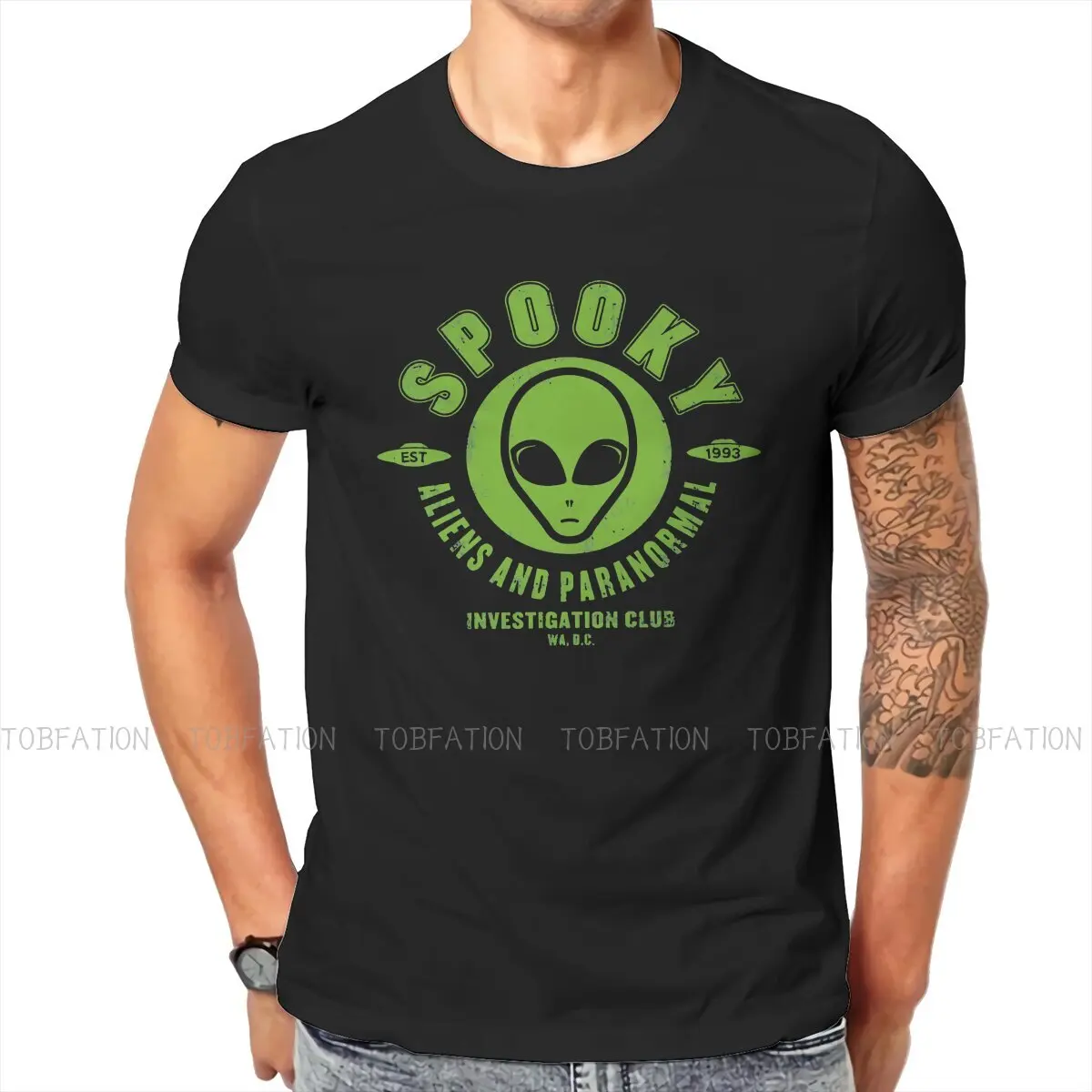 Spooky Club Hipster TShirts The X Files TV Male Harajuku Fabric Streetwear T Shirt Round Neck Big Size
Spooky Club Hipster TShirts The X Files TV Male Harajuku Fabric Streetwear T Shirt Round Neck Big Size