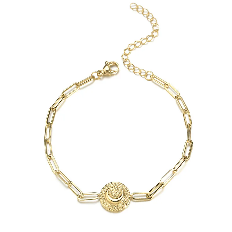 Stainless Steel Bracelet For Women Chain Bracelets Moon Bracelets Bohemian Charms Bracelet Jewelry Gift
Stainless Steel Bracelet For Women Chain Bracelets Moon Bracelets Bohemian Charms Bracelet Jewelry Gift