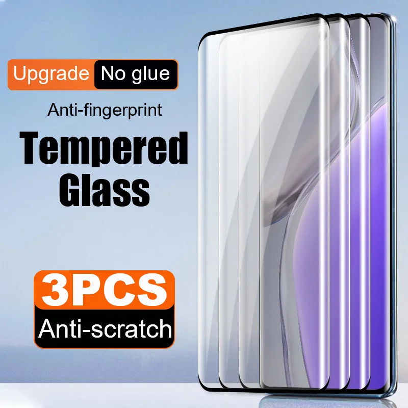 3 шт. полноэкранная пленка из закаленного стекла для OPPO Reno 12 11 Pro 10 9 Find X7 Ultra X6