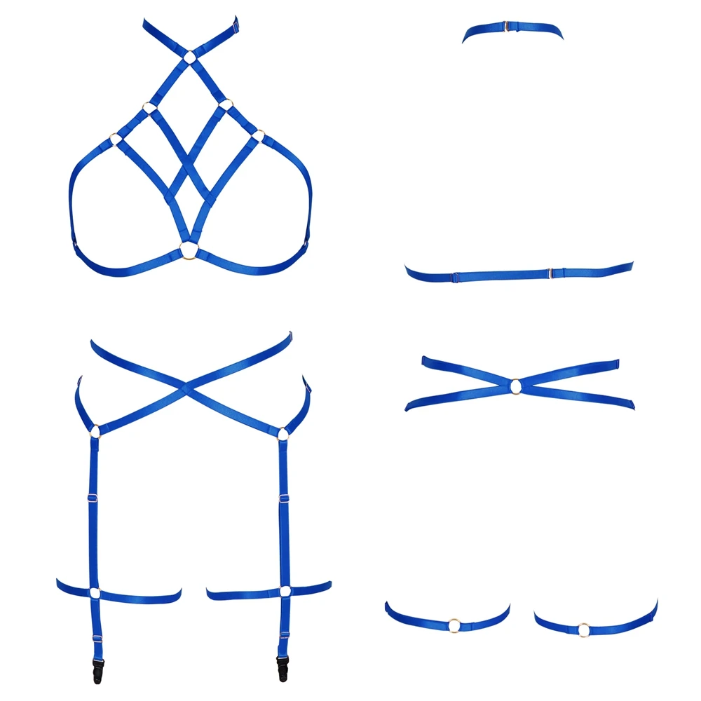 Women Strappy Set Punk Sexy Lingerie Chest Cage Waist Chain Top Gothic Harness Bondage Elastic Adjust Pole Dance Rave Suspender
Women Strappy Set Punk Sexy Lingerie Chest Cage Waist Chain Top Gothic Harness Bondage Elastic Adjust Pole Dance Rave Suspender
