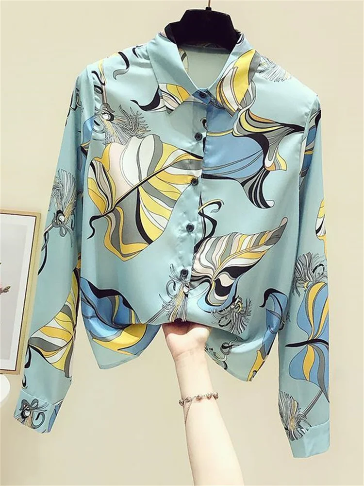 2022 Fashion Turn-down Collar Loose Straight Shirts Casual Spring Autumn Women's Clothing Thin Print Blouses Elegant Tops Female
2022 Fashion Turn-down Collar Loose Straight Shirts Casual Spring Autumn Women's Clothing Thin Print Blouses Elegant Tops Female