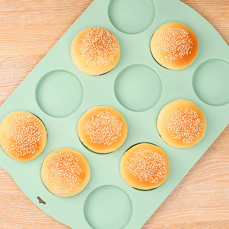 12 Grids Round Silicone Cake Mold for Hamburger Making Cake Chocolate Pancake Moulds Non-Stick Baking Mold Dessert Making Tools 
12 Grids Round Silicone Cake Mold for Hamburger Making Cake Chocolate Pancake Moulds Non-Stick Baking Mold Dessert Making Tools