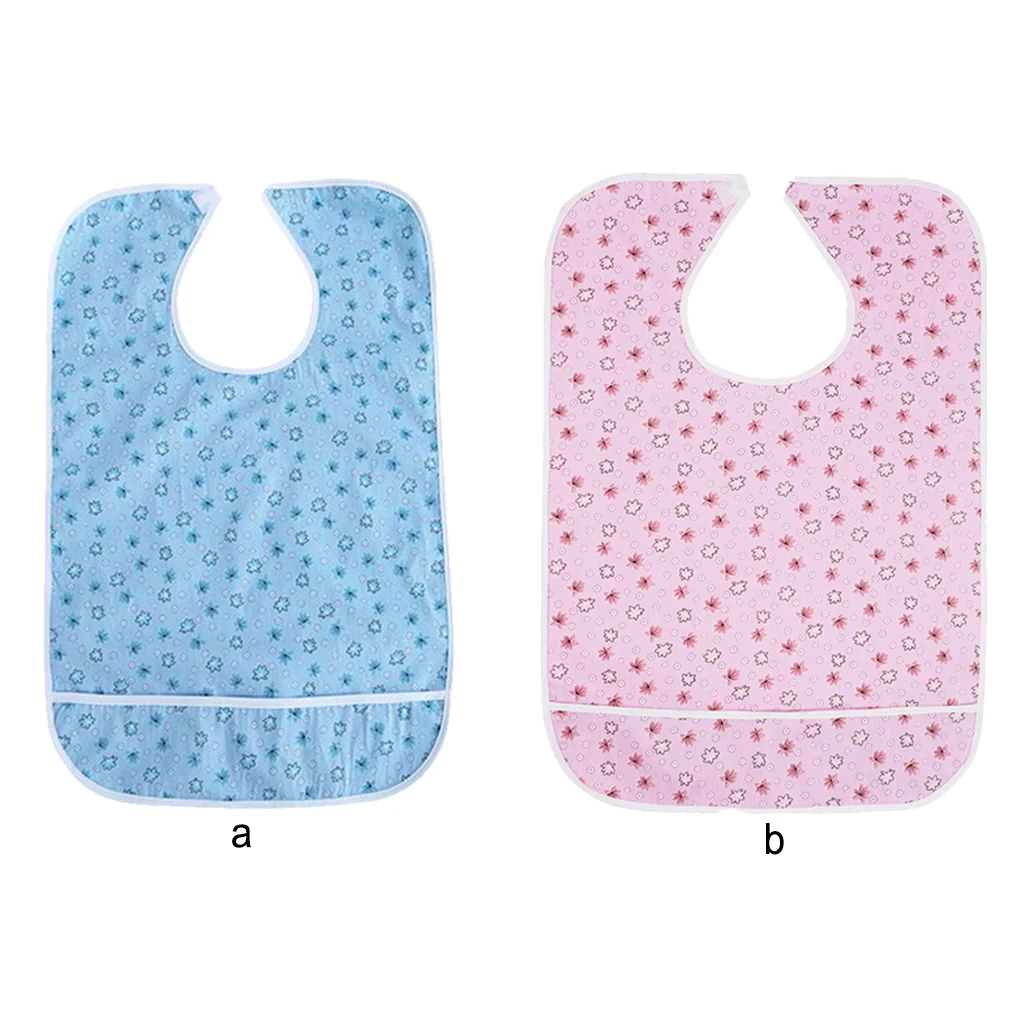 

Elderly Fashion Bib Washable Reusable Clothing Protector Breathable Mealtime Seniors Aid Apron Men Women Disabled Tools