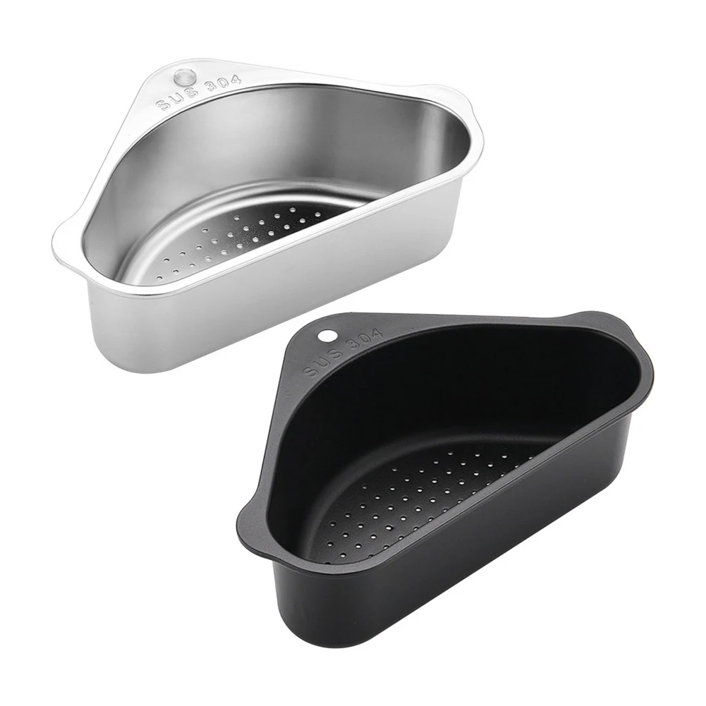 304 Stainless Steel Triangle Drain Basket Kitchen Sink Filter Shelf Fruit Vegetable Drainer Rack Sink Sponge Storage Basket
304 Stainless Steel Triangle Drain Basket Kitchen Sink Filter Shelf Fruit Vegetable Drainer Rack Sink Sponge Storage Basket