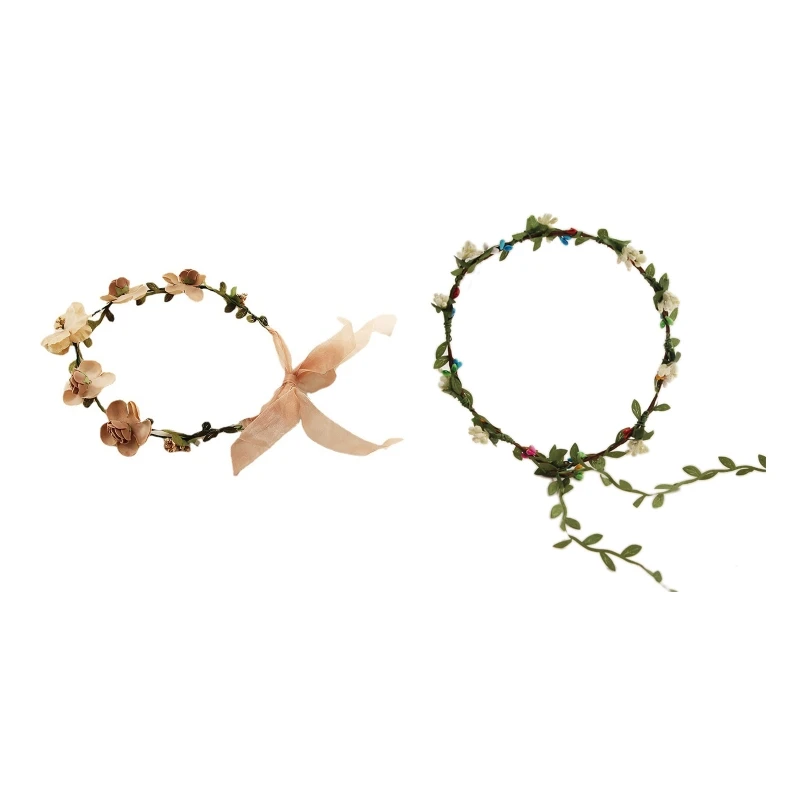 E9LC Flower Headband Wedding Hairband Bohemian Flower Crown Women Floral Hair Hoop
E9LC Flower Headband Wedding Hairband Bohemian Flower Crown Women Floral Hair Hoop