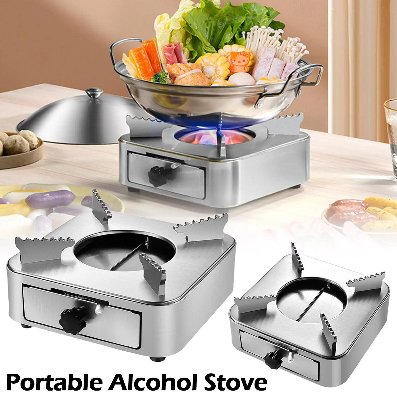 Outdoor Portable Alcohol Stove Drawer Picnic Camping Boiler Durable Dry Boiler Small Fire Mini Hote Restaurant Lightweight A1a2
Outdoor Portable Alcohol Stove Drawer Picnic Camping Boiler Durable Dry Boiler Small Fire Mini Hote Restaurant Lightweight A1a2