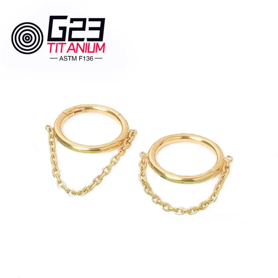 G23 Titanium Hoseshoe Hoop Nose Septum Clicker Tragus Helix Stud Earrings PVD Gold Body Piercing Jewelry
G23 Titanium Hoseshoe Hoop Nose Septum Clicker Tragus Helix Stud Earrings PVD Gold Body Piercing Jewelry