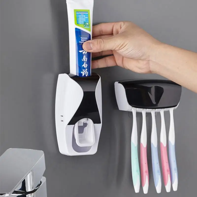 Squeezer Toothbrush Holder Automatic Toothpaste Sticky Hook Wall Mounted Toothbrush Storage Rack Bathroom Organizer Accessories
Squeezer Toothbrush Holder Automatic Toothpaste Sticky Hook Wall Mounted Toothbrush Storage Rack Bathroom Organizer Accessories