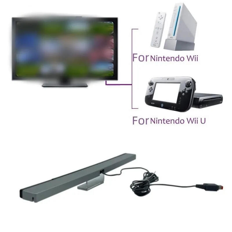 20cm Sensor Bar For Wii Replacement Wired Infrared Ray Sensor Bar For Nintendo Wii And Wii U Console With 2meter Extension Cord
20cm Sensor Bar For Wii Replacement Wired Infrared Ray Sensor Bar For Nintendo Wii And Wii U Console With 2meter Extension Cord