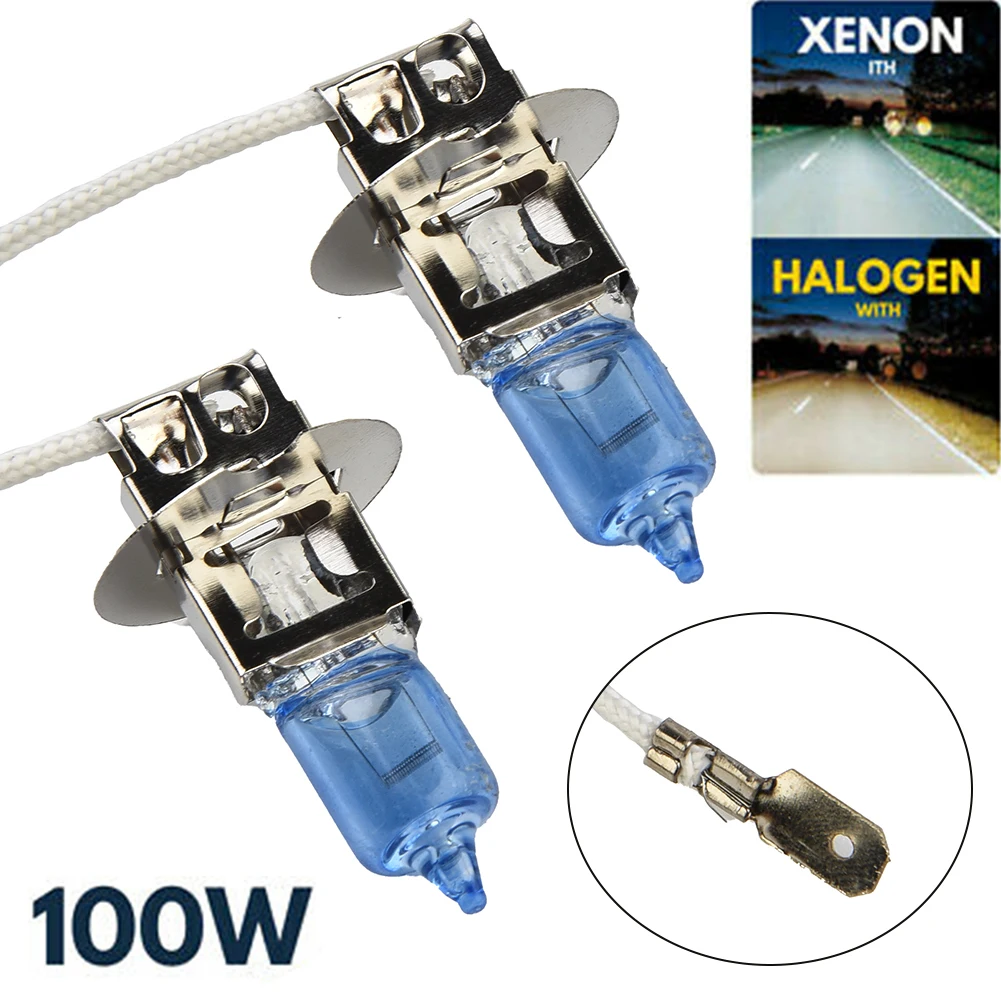2 PCS Car Lights H3 Xenon White 100W 12V Halogen Headlight 453 Fog Light Day Night Driving Running Light Lamp Auto Led Light
2 PCS Car Lights H3 Xenon White 100W 12V Halogen Headlight 453 Fog Light Day Night Driving Running Light Lamp Auto Led Light