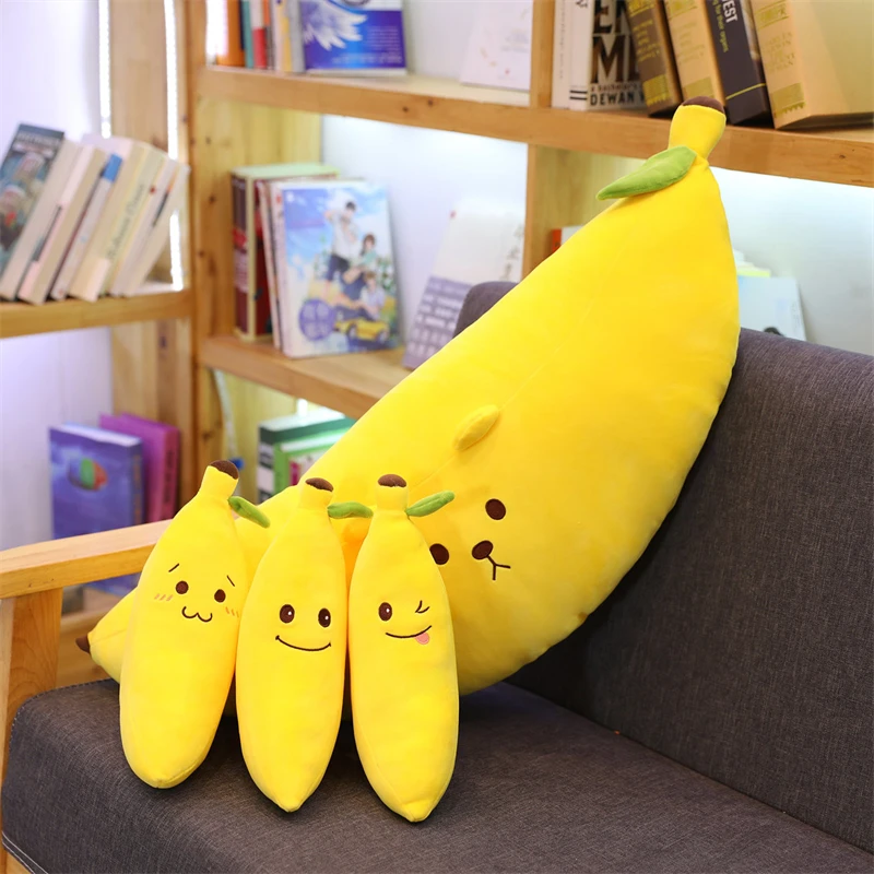 60/75cm Creative Big&Small Banana Plush Toy Cute Baby Sleep Doll Large Comfortable Pillow For Pet Kid Girl Valentine's Gifts
60/75cm Creative Big&Small Banana Plush Toy Cute Baby Sleep Doll Large Comfortable Pillow For Pet Kid Girl Valentine's Gifts