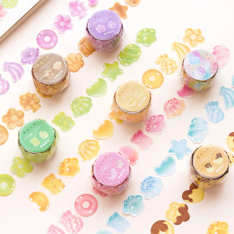 MOHAMM 100 PCS Refreshing Jelly Candy Masking Washi Tape for Decorating Photos Frames Journals Gift Wrapping
MOHAMM 100 PCS Refreshing Jelly Candy Masking Washi Tape for Decorating Photos Frames Journals Gift Wrapping
