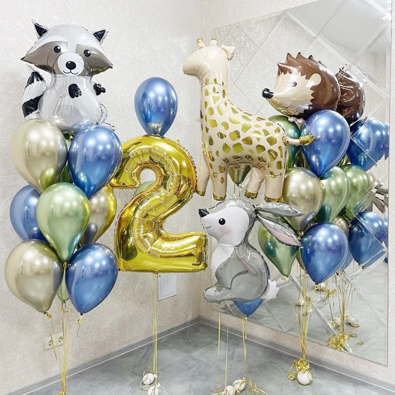 20Pcs Rabbit Giraffe Hedgehog Raccoon Cartoon Animal Balloons Helium Globos Happy Birthday Party Decorations Kids Baby Shower
20Pcs Rabbit Giraffe Hedgehog Raccoon Cartoon Animal Balloons Helium Globos Happy Birthday Party Decorations Kids Baby Shower