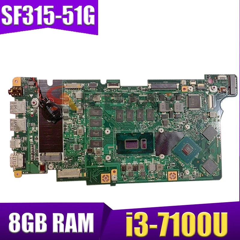 Материнская плата для ноутбука Akemy для ACER Aspire SF315-51G i3-7100U, материнская плата BE5EA SR343 с ОЗУ 8 Гб
Материнская плата для ноутбука Akemy для ACER Aspire SF315-51G i3-7100U, материнская плата BE5EA SR343 с ОЗУ 8 Гб