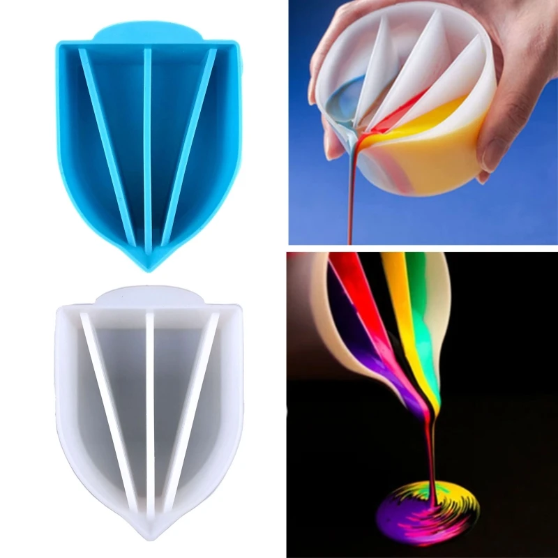 4 Channels Paint Pouring Split Cup Acrylic Pour Cup Art Pour Supplies Silicone Dispensing Cup Easy to Use For Artist DIY
4 Channels Paint Pouring Split Cup Acrylic Pour Cup Art Pour Supplies Silicone Dispensing Cup Easy to Use For Artist DIY