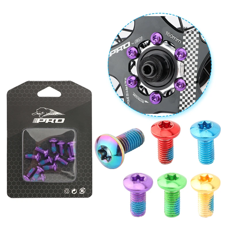 MTB Disc Brake Fixing Screw 12PCS T25 Color Alloy Steel Disc Brake Screw Bicycle Accessories
MTB Disc Brake Fixing Screw 12PCS T25 Color Alloy Steel Disc Brake Screw Bicycle Accessories