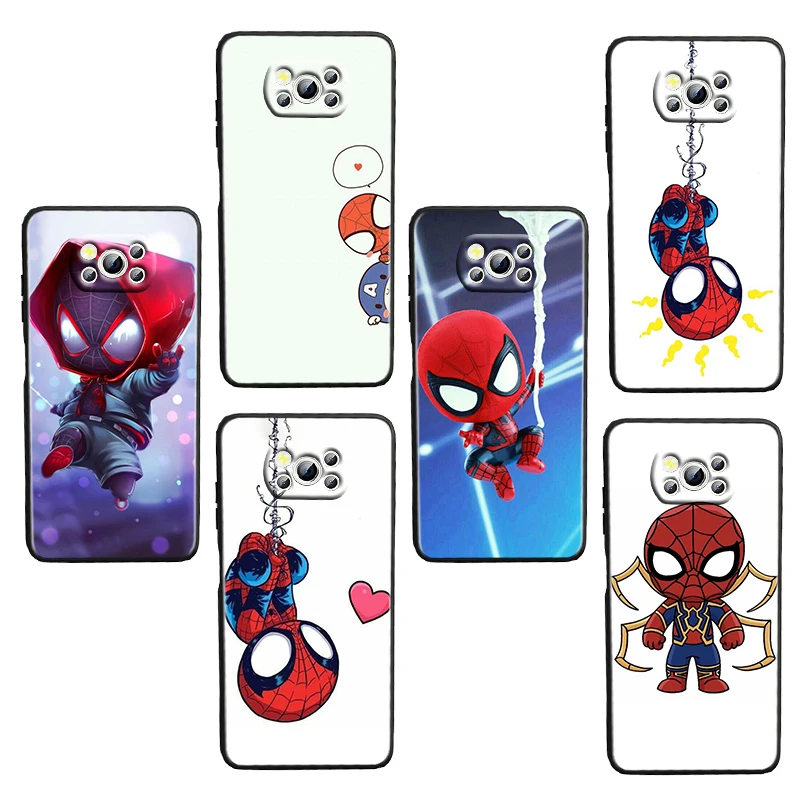 Cute spiderman For Xiaomi Civi Mi Poco X3 NFC F3 GT M4 M3 M2 X2 F2 Pro C3 F1 Black luxury Silicone Soft Cover Funda Phone Case
Cute spiderman For Xiaomi Civi Mi Poco X3 NFC F3 GT M4 M3 M2 X2 F2 Pro C3 F1 Black luxury Silicone Soft Cover Funda Phone Case