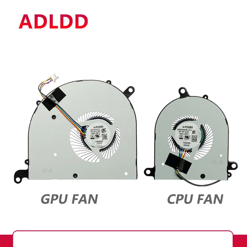 

New Original Laptop CPU GPU Cooling Fans For Msi Modern PS63 8RC 8M MS-16S1 16S3 16S2 BS5005HS-U3J/U3I Cooling Fan