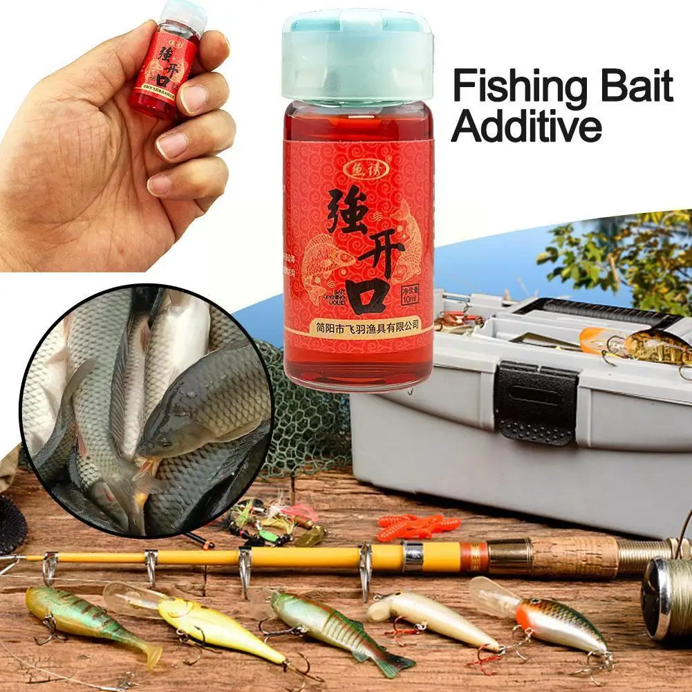 

10ml Fish Attractant Lures Baits Concentrate Fishing Additive Gear Freshwater Liquid Scent Accessories Tackle Fish Fishing P6j8