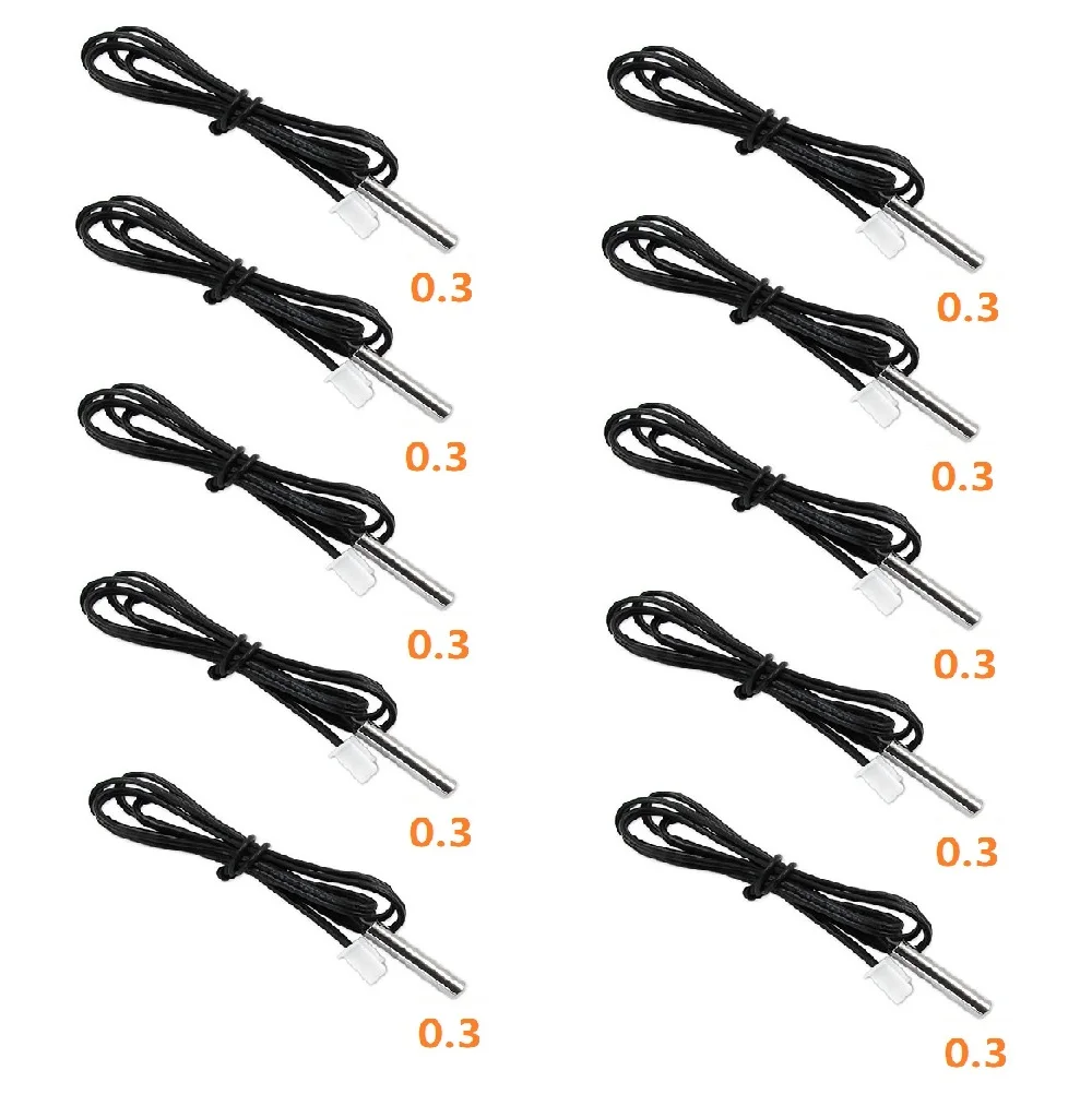 Thermistor Temperature Sensor 10pcs 300V Easy Installation Good Waterproof NTC Thermistor Nickel-plated Copper
Thermistor Temperature Sensor 10pcs 300V Easy Installation Good Waterproof NTC Thermistor Nickel-plated Copper