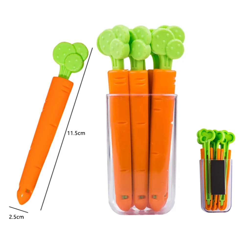 5PCS Food Snack Bag Sealing Clip Cartoon Carrot Shape Moisture-Proof Clamp Fresh Keeping Sealing Clip Kitchen Supply Tool
5PCS Food Snack Bag Sealing Clip Cartoon Carrot Shape Moisture-Proof Clamp Fresh Keeping Sealing Clip Kitchen Supply Tool