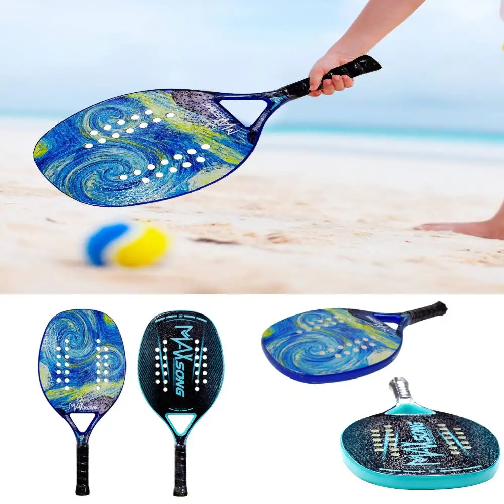 Carbon Fiber BeachTennis Racket Non-Slip Soft Surface Tennis Racket Board Tennis Racket Carbon EVA Foam Core Lightweight Tennis
Carbon Fiber BeachTennis Racket Non-Slip Soft Surface Tennis Racket Board Tennis Racket Carbon EVA Foam Core Lightweight Tennis