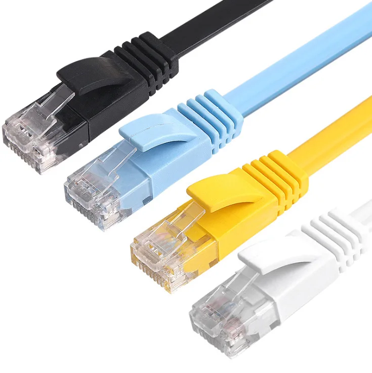 

Механический готовый сетевой кабель RJ45 длиной 1 м, 1,5 м, 2 м, компьютерный беспроводной маршрутизатор с кристальной головкой R2479