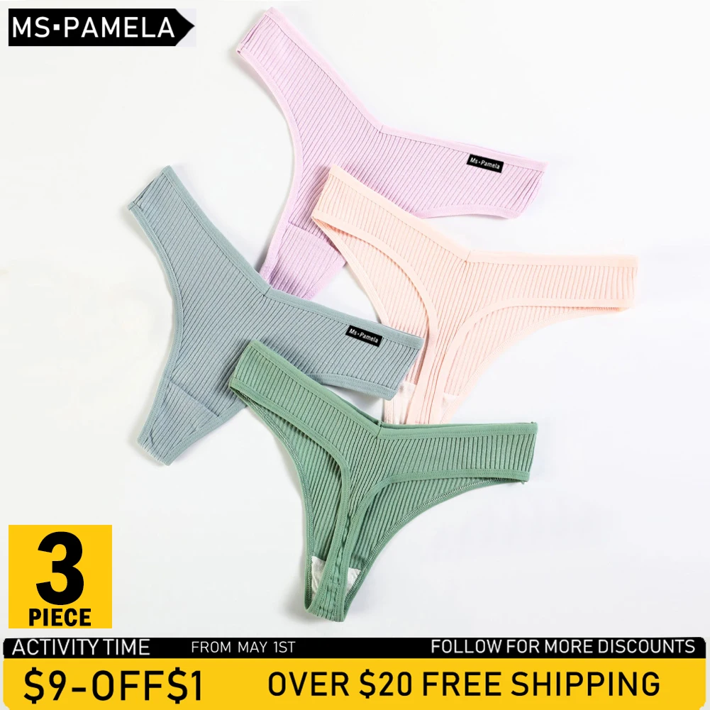 3PCS/Set G-string Panties Cotton Thongs Women's Underwear Sexy Panties Female Underpants Thong Solid Color Pantys Lingerie M-XXL
3PCS/Set G-string Panties Cotton Thongs Women's Underwear Sexy Panties Female Underpants Thong Solid Color Pantys Lingerie M-XXL