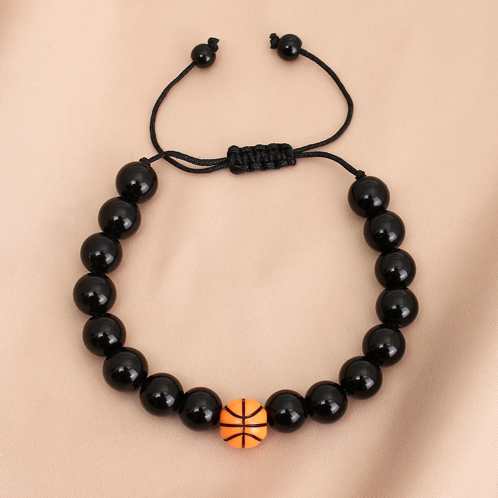 Ювелирные изделия компактный браслет с шариками шикарные бейсбольные аксессуары на запястье Спорт деликатный регулируемый 
Ювелирные изделия компактный браслет с шариками шикарные бейсбольные аксессуары на запястье Спорт деликатный регулируемый