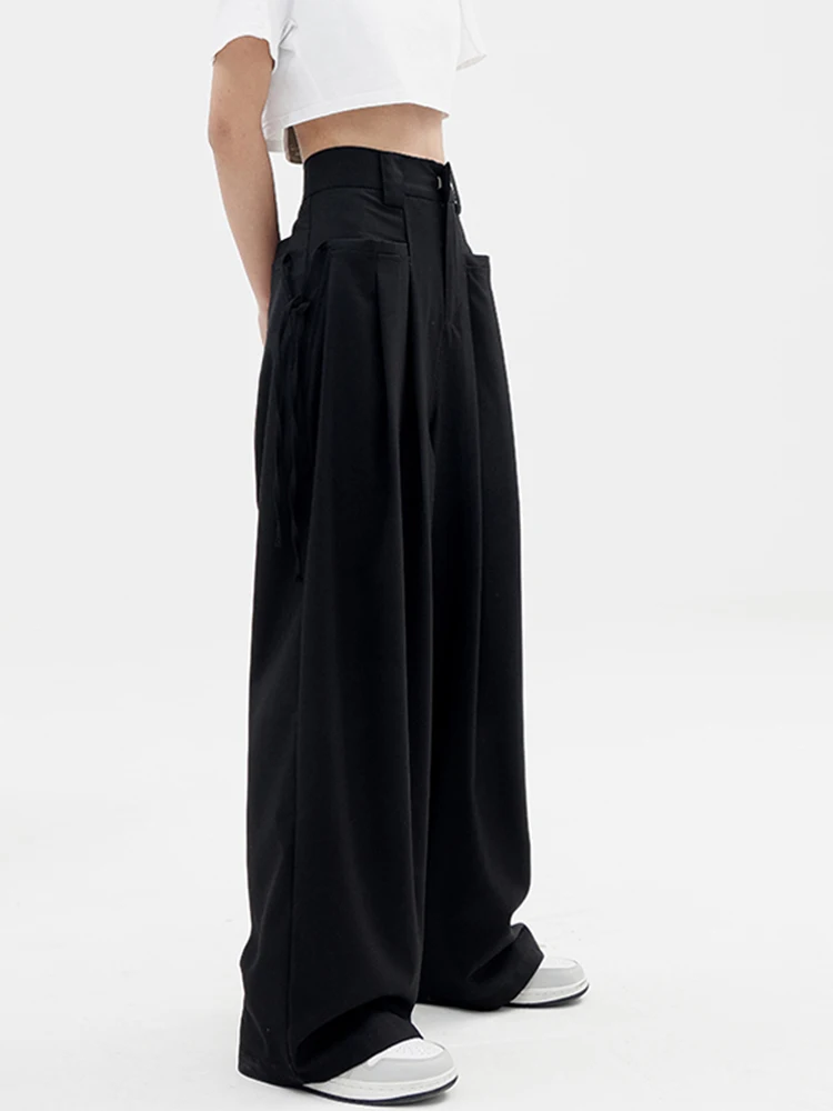 High Waist Black Pleated Long Wide Leg Casual Trousers New Loose Fit Pants Women Fashion Tide Spring Autumn 2022 1DE8602
High Waist Black Pleated Long Wide Leg Casual Trousers New Loose Fit Pants Women Fashion Tide Spring Autumn 2022 1DE8602