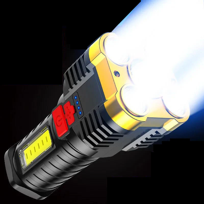 4/5-core Super Bright Flashlight Rechargeable Outdoor Multi-function P90 Led Long-range Spotlight Battery Display COB Light
4/5-core Super Bright Flashlight Rechargeable Outdoor Multi-function P90 Led Long-range Spotlight Battery Display COB Light