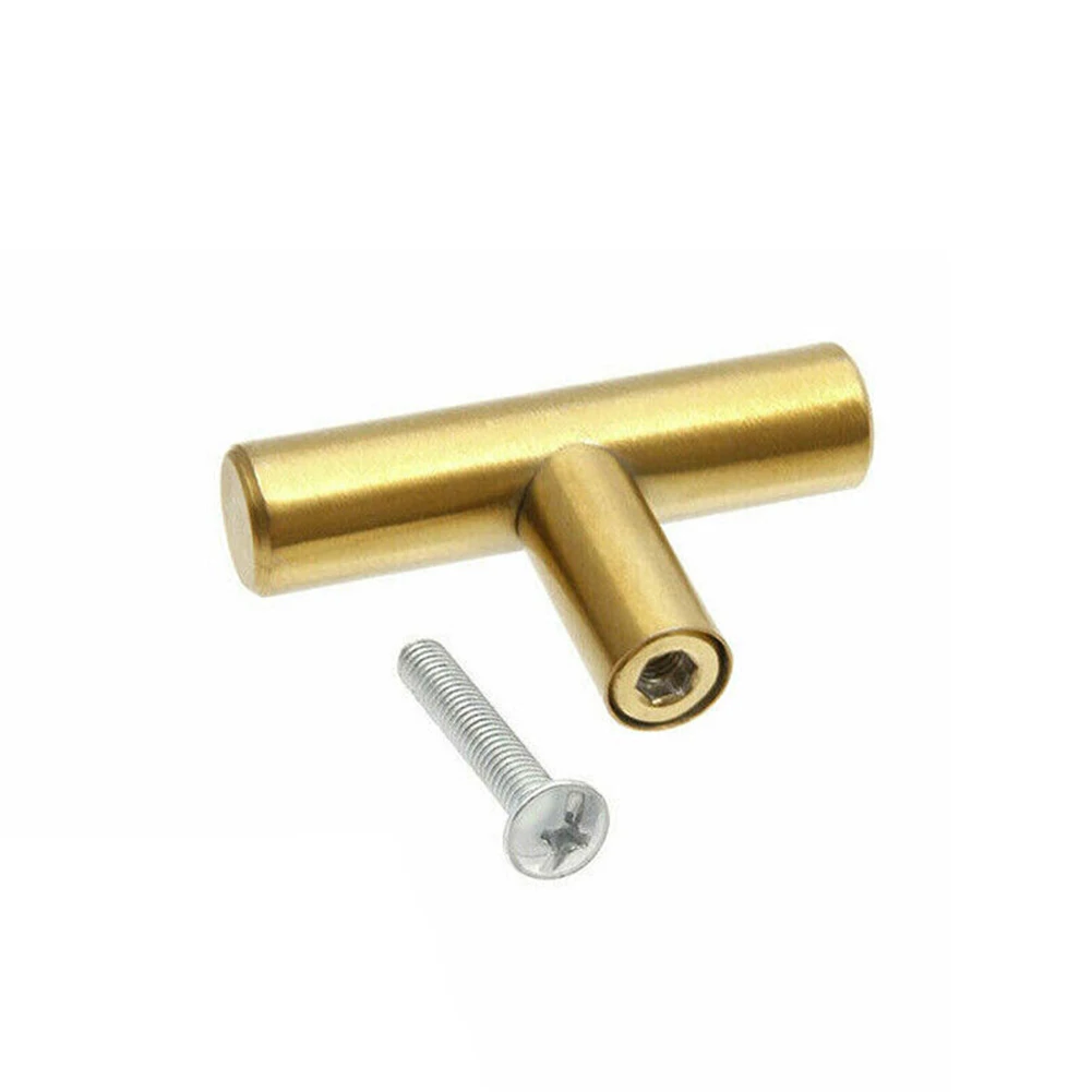 10pcs Golden Cupboard Handle Brushed Stainless Steel Kitchen Cabinet Door Knob Furniture Drawer Pull Hardware Pulls T Bar Handle
10pcs Golden Cupboard Handle Brushed Stainless Steel Kitchen Cabinet Door Knob Furniture Drawer Pull Hardware Pulls T Bar Handle