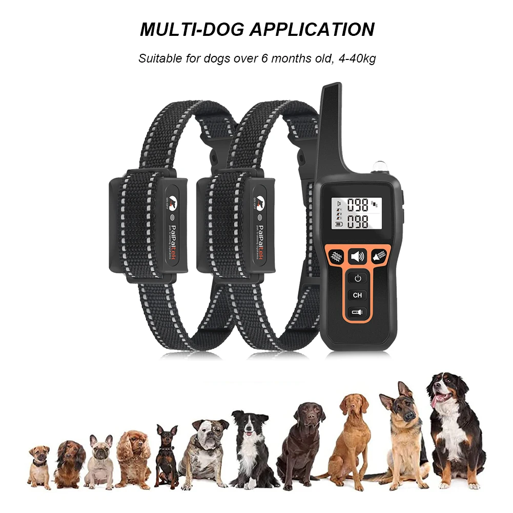 Dog Bark Collar Waterproof Anti Barking Training Collar Rechargeable Remote Control Vibration Sound for Small/Medium/Large Dogs
Dog Bark Collar Waterproof Anti Barking Training Collar Rechargeable Remote Control Vibration Sound for Small/Medium/Large Dogs