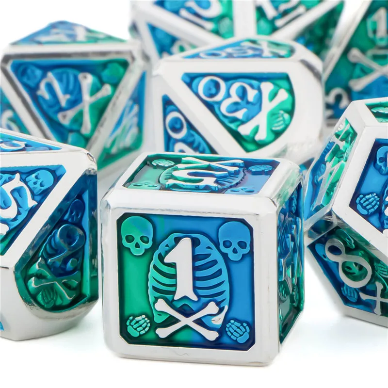 KERWELLSI Metal Dice Set DND, 7 Piece Skull D&D Dice for Dungeon and Dragon Dice, Polyhedral Dice, D and D Dice Set, Rpg Dice
KERWELLSI Metal Dice Set DND, 7 Piece Skull D&D Dice for Dungeon and Dragon Dice, Polyhedral Dice, D and D Dice Set, Rpg Dice