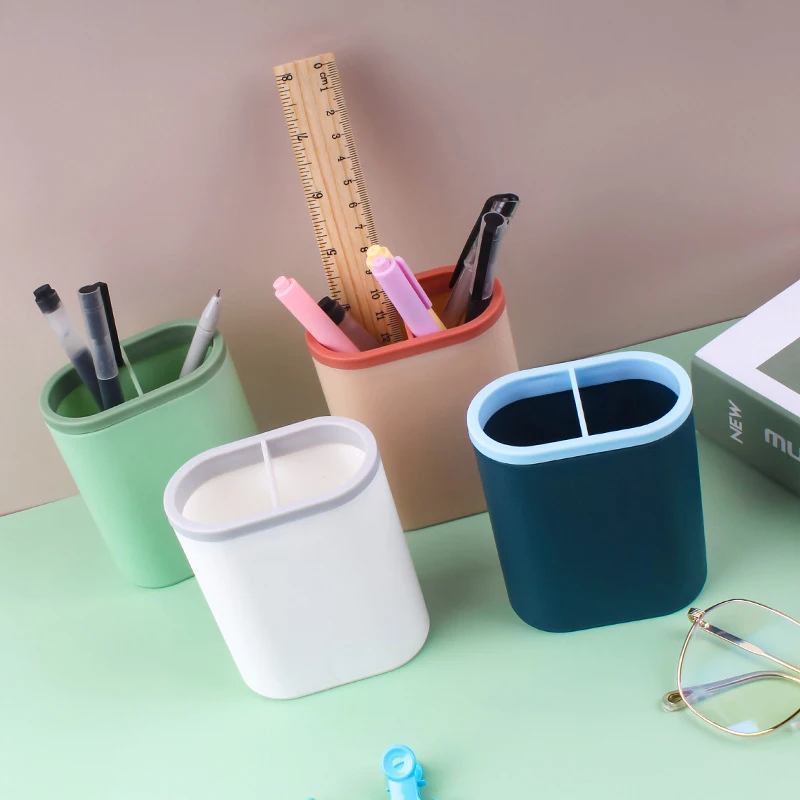 Creative Pen Pencil Pot Holder Brush Storage Container Desk Organizer Plastic Stationery Pen Holder Office Supplies
Creative Pen Pencil Pot Holder Brush Storage Container Desk Organizer Plastic Stationery Pen Holder Office Supplies