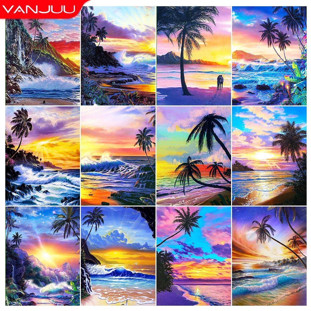 5D Full Drill Diamond Painting Kits Sunset Landscape Diamond Mosaic Scenery Diamond Embroidery DIY Rhinestones Home Decor Gift
5D Full Drill Diamond Painting Kits Sunset Landscape Diamond Mosaic Scenery Diamond Embroidery DIY Rhinestones Home Decor Gift