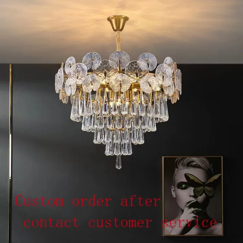 French light luxury crystal chandelier living room lamp simple post-modern bedroom lamp dining room lamps
French light luxury crystal chandelier living room lamp simple post-modern bedroom lamp dining room lamps