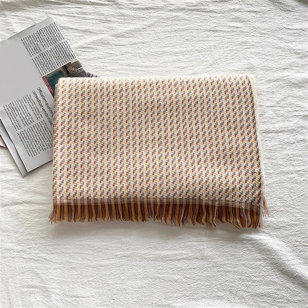 Stylish Winter Scarf Elegant Winter Shawl Versatile Warm Polyester Fabric with Tassel Design Cold-proof Comfortable Scarf for A
Stylish Winter Scarf Elegant Winter Shawl Versatile Warm Polyester Fabric with Tassel Design Cold-proof Comfortable Scarf for A