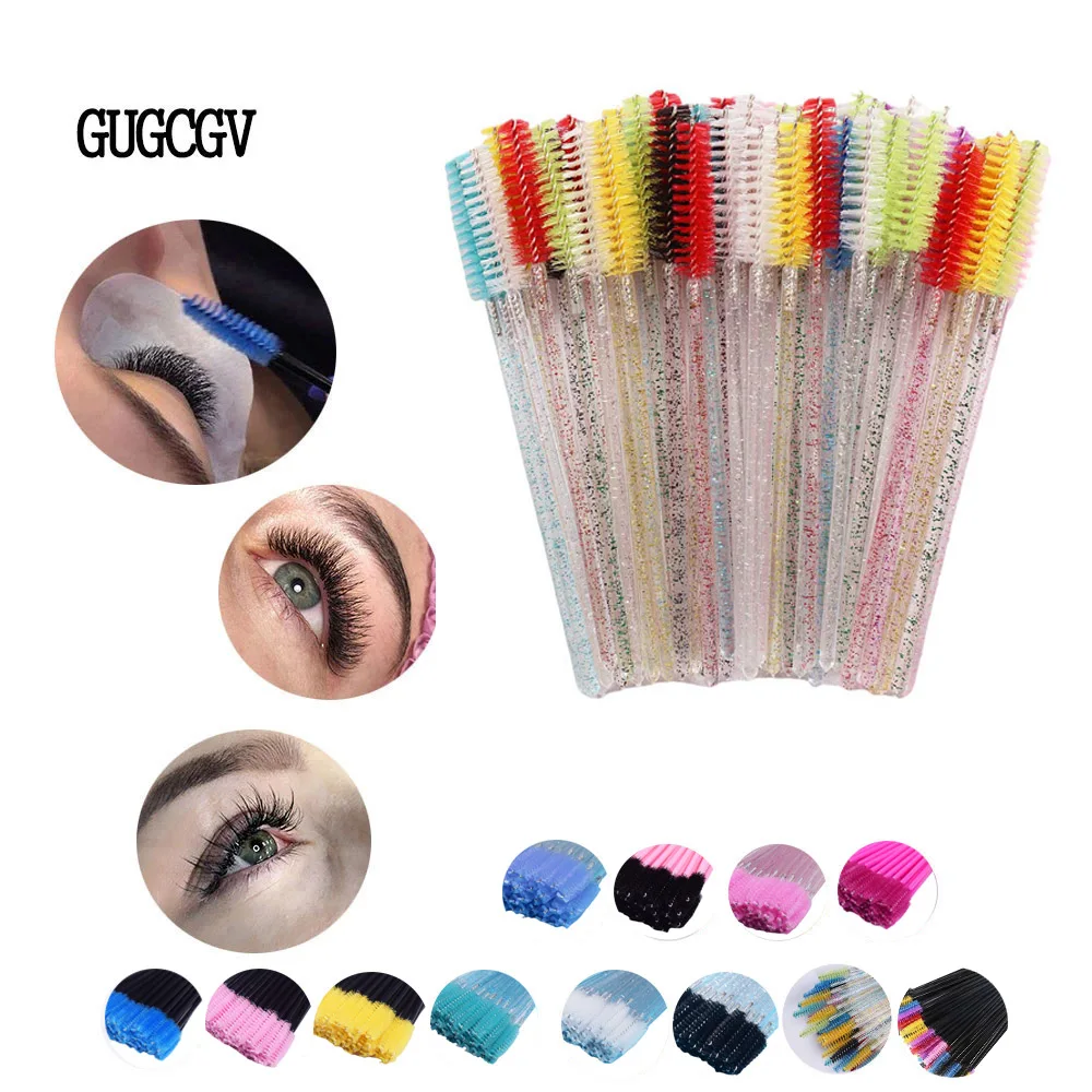GUGCGV Good Quality Disposable 50 Pcs/Pack Crystal Eyelash Makeup Brush Diamond Handle Mascara Wands Eyelash Extension Tool
GUGCGV Good Quality Disposable 50 Pcs/Pack Crystal Eyelash Makeup Brush Diamond Handle Mascara Wands Eyelash Extension Tool
