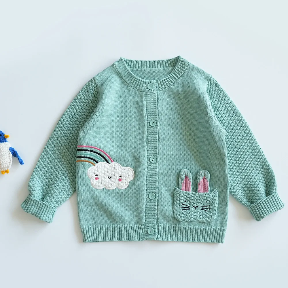 Autumn Winter Kids Baby Girls Full Sleeve Top Outwear Toddler Children Knitting Clothes Floral Embroidery Sweater
Autumn Winter Kids Baby Girls Full Sleeve Top Outwear Toddler Children Knitting Clothes Floral Embroidery Sweater