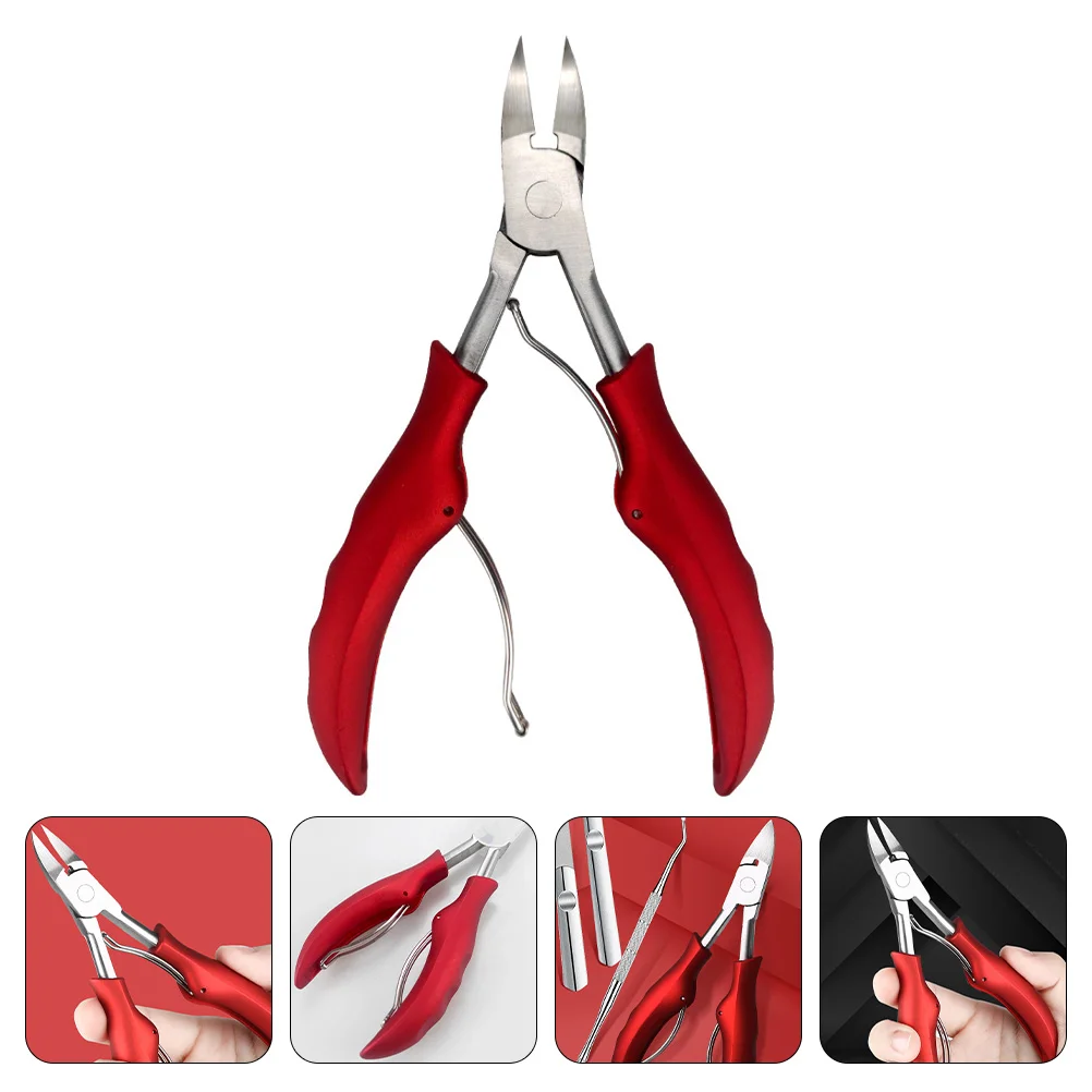 

Комплект ножниц для маникюра инструмент из нержавеющей стали, набор для педикюра, ножницы для омертвевшей кожи, прочный резиновый лак для ногтей