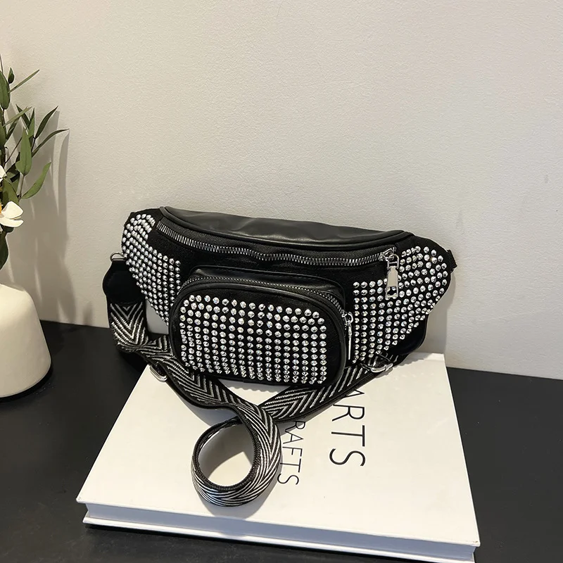 Роскошные женские Поясные Сумки из искусственной кожи со стразами, модные женские поясные сумки, женская поясная сумка, нагрудная сумка 2023 
Роскошные женские Поясные Сумки из искусственной кожи со стразами, модные женские поясные сумки, женская поясная сумка, нагрудная сумка 2023