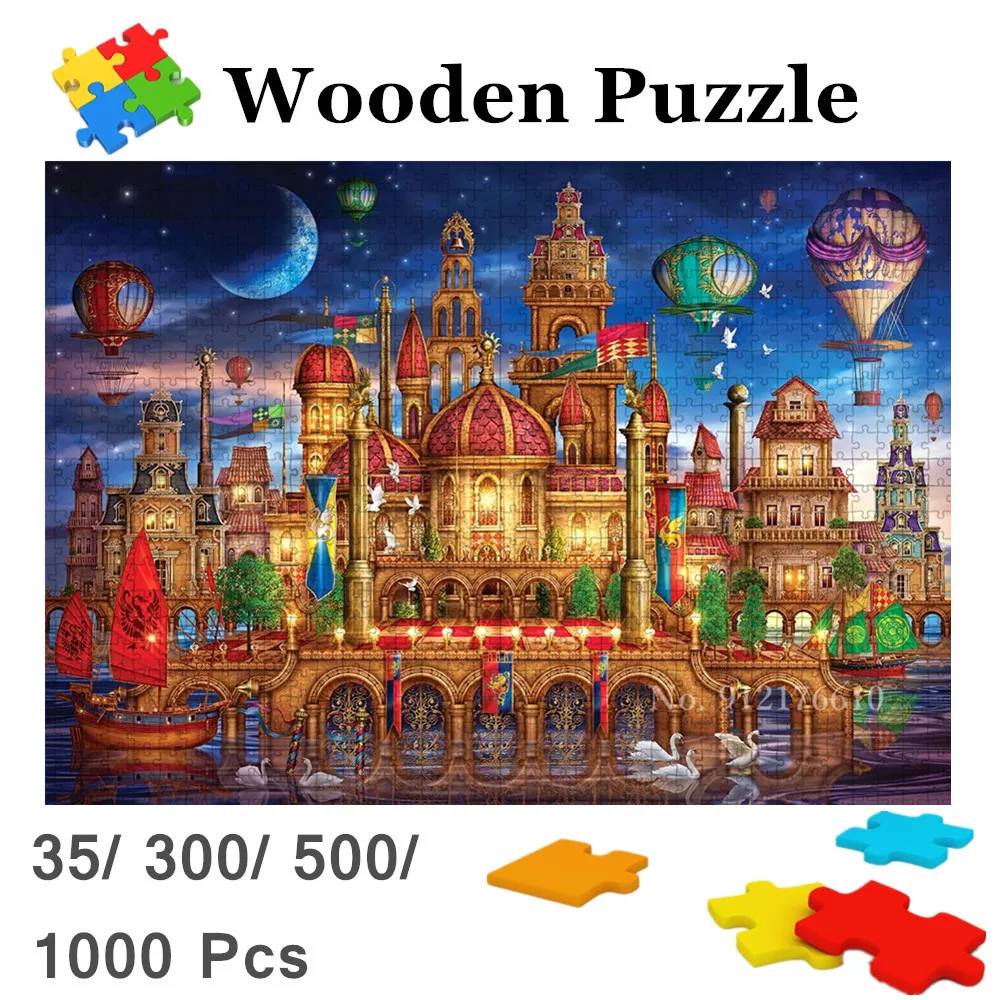 Puzzles 1000 Pieces Cartoon Castle Funny Fantasy Picture 300 500 Wooden Jigsaw Puzzle for Adults Children Decompress Toys Gifts
Puzzles 1000 Pieces Cartoon Castle Funny Fantasy Picture 300 500 Wooden Jigsaw Puzzle for Adults Children Decompress Toys Gifts