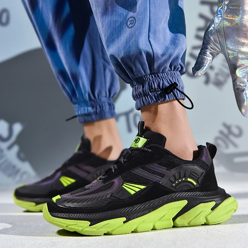 New Cool Mens Running Sneakers Mesh Fashion Sport Shoes for Men Thick Soled Black Gray Spring Large Size Gym Sneakers Men
New Cool Mens Running Sneakers Mesh Fashion Sport Shoes for Men Thick Soled Black Gray Spring Large Size Gym Sneakers Men