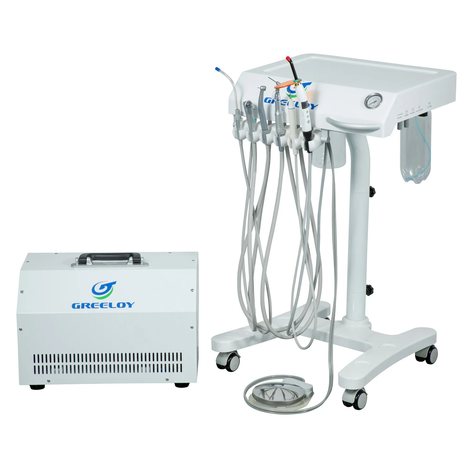 Dental treatment CE&ISO Approved Portable Dental Unit Ultrasound Dental Veterinary GU-P 302 
Dental treatment CE&ISO Approved Portable Dental Unit Ultrasound Dental Veterinary GU-P 302
