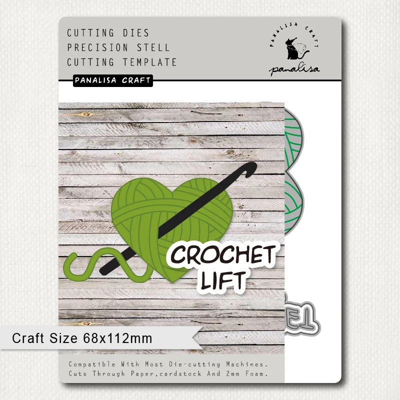 Panalisacraft Crochet Sewing Heart Metal Cutting Dies noel diecut scrapbooking Album Paper Card Craft Embossing
Panalisacraft Crochet Sewing Heart Metal Cutting Dies noel diecut scrapbooking Album Paper Card Craft Embossing