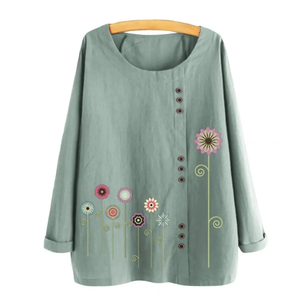Pullover Tops Stylish Loose Fit Thin Floral Printing Casual Loose Ladies Top Streetwear Retro Blouse Women Blouse
Pullover Tops Stylish Loose Fit Thin Floral Printing Casual Loose Ladies Top Streetwear Retro Blouse Women Blouse