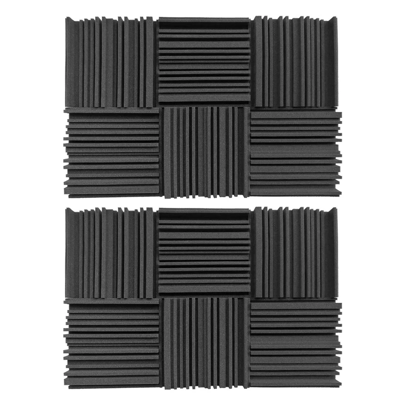 12 Pcs Acoustic Studio Absorption Foam Panel Broadband Sound Absorber Periodic Groove Structure
12 Pcs Acoustic Studio Absorption Foam Panel Broadband Sound Absorber Periodic Groove Structure